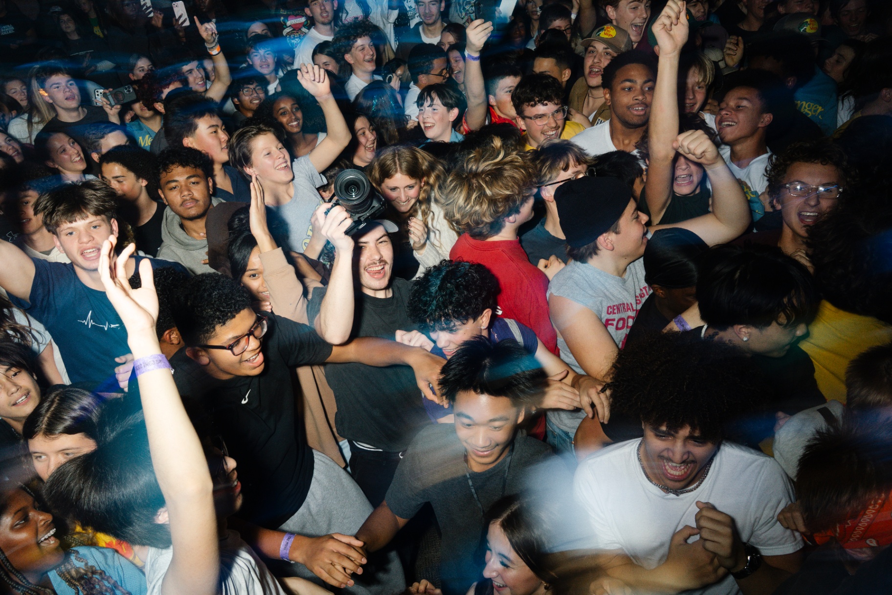 Students gathered at a Youth Alive event